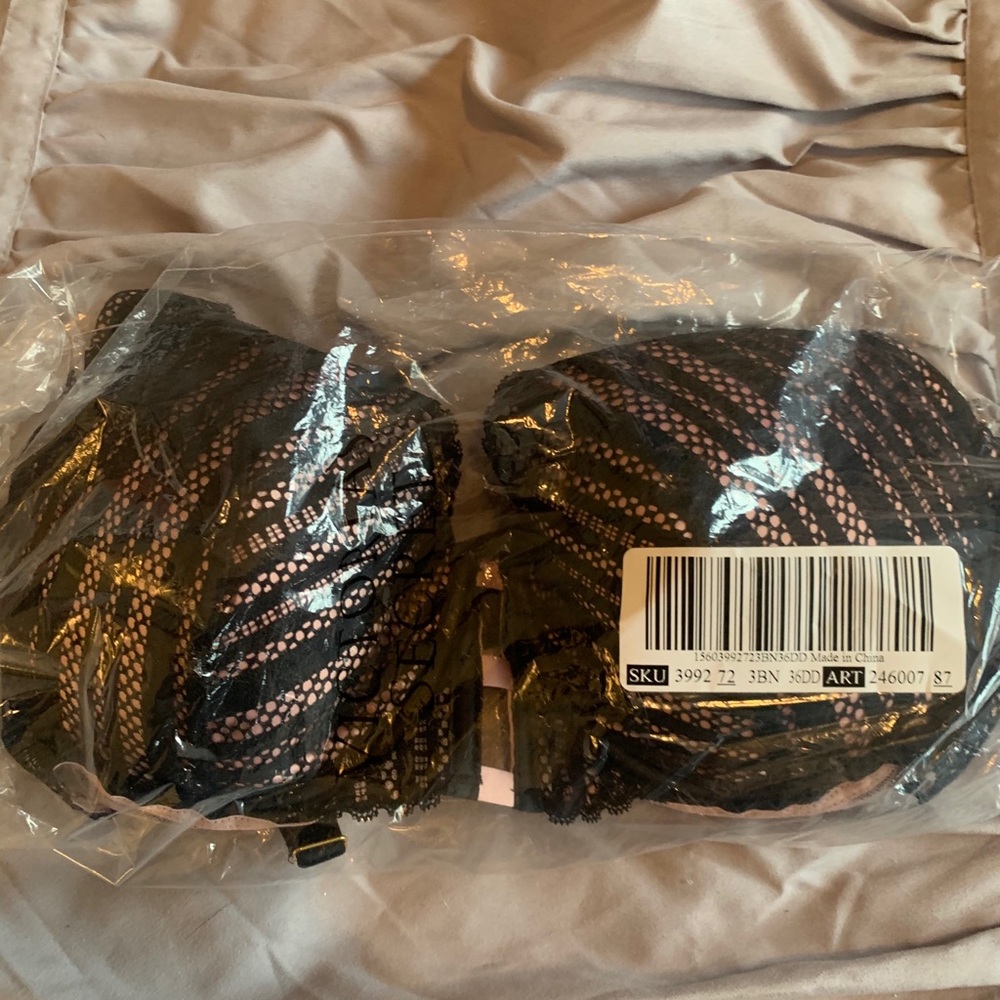 Victoria secret black and nude bra